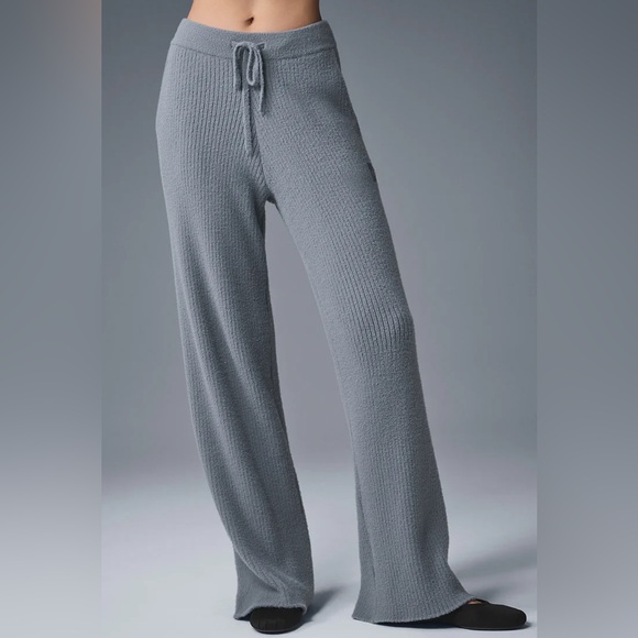 Alo Yoga Snuggle Up Sweater High-Waist Wide Leg Pant Size XS - Picture 1 of 7